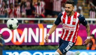 Alexis Vega, en festejo de gol