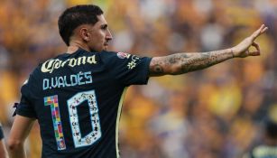 Diego Valdés en festejo con América