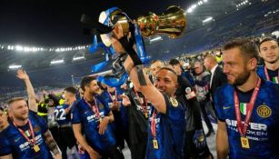 Jugadores del Inter de Milán en festejo