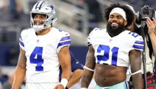 Prescott y Elliott en un juego de los Cowboys