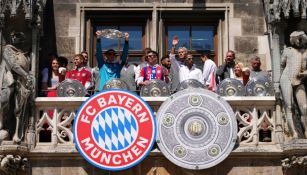 Bayern Múnich celebrando el título de Bundesliga