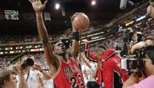 Michael Jordan tras un partido de Chicago Bulls