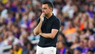 Xavi Hernández dirigiendo al Barcelona en partido de LaLiga