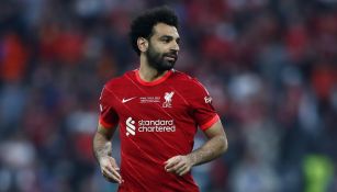 Mohamed Salah jugando la Final de Champions League con Liverpool