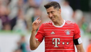 Lewandowski jugando partido con el Bayern Munich en Bundesliga