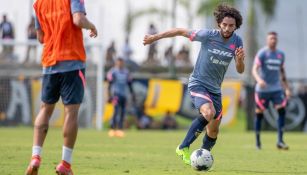 Chino Huerta en pretemporada con Pumas