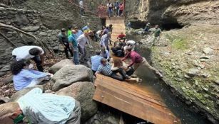 Se cayó el puente del Paseo Ribereño durante reinauguración