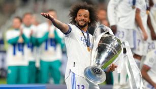 Marcelo festejando título de UCL