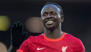 Sadio Mané celebrando un gol con el Liverpool 