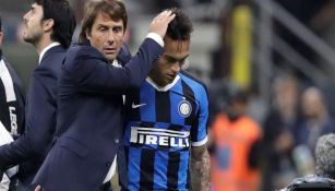 Antonio Conte dirigió a Lautaro Martínez en el Inter