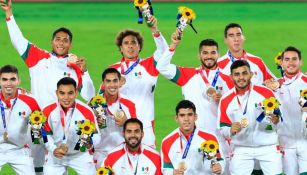 Jugadores de México tras obtener la medalla de bronce
