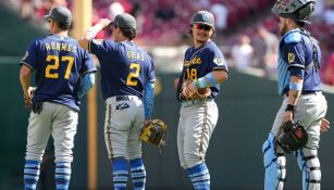 Luis Urías: Doblete productor del mexicano en triunfo de Brewers sobre Reds