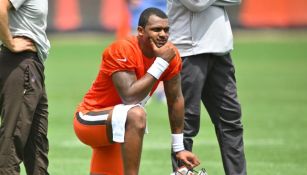 Deshaun Watson entrenando con los Browns