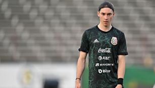 Marcelo Flores en entrenamiento con el Tricolor