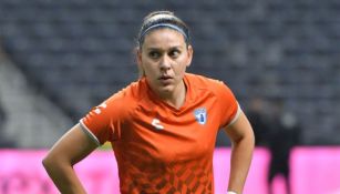 Norma Palafox previo a un partido de Pachuca Femenil