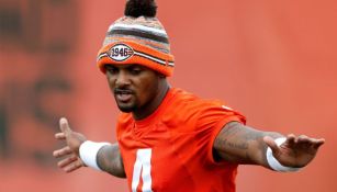 Deshaun Watson entrenando con los Browns