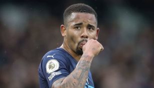 Gabriel Jesús celebrando un gol con el Manchester City