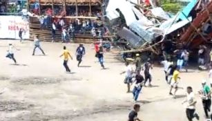 Plaza de toros en Colombia se desplomó