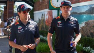 Sergio Pérez y Max Verstappen, pilotos de Red Bull