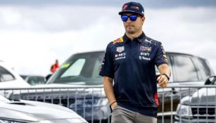 Sergio Pérez en un GP con Red Bull