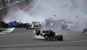 Choque en el GP de Gran Bretaña provoca bandera roja