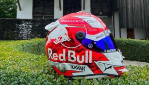 El casco de Checo Pérez para el GP de Austria