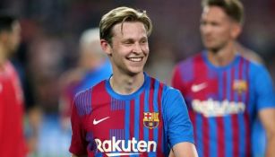 Frenkie de Jong tras un partido del Barcelona