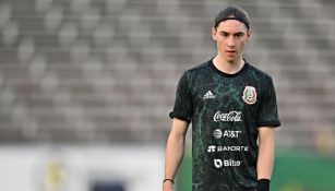Marcelo Flores previo a un partido de la Selección Mexicana
