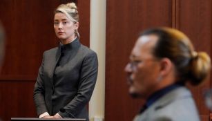 Amber Heard y Johnny Depp en el jurado