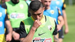 Orbelín Pineda ya tuvo sus primeros minutos con el AEK Atenas