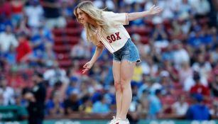 Sydney Sweeney en el partido de los Red Sox