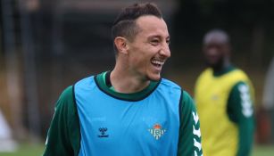 Andrés Guardado en pretemporada con el Betis