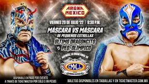 CMLL: Pequeño Olímpico y Último Dragoncito se jugarán la máscara este viernes