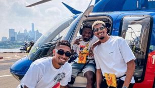 Ansu Fati, Raphinha y Ronald Araujo viajaron en helicóptero en Nueva York