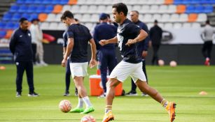 Adrián Aldrete en entrenamiento con Pumas