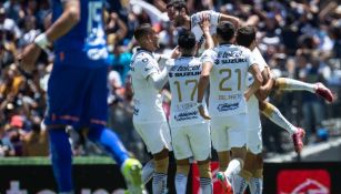 Pumas celebra ante Rayados en la Jornada 6 del AP22