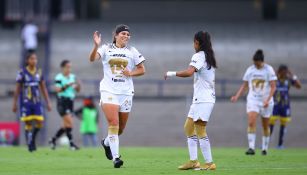 Gabriela Juárez en festejo de gol