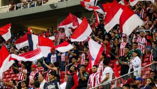 Afición de Chivas en el Clásico Tapatío