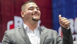 Andy Ruiz durante un evento