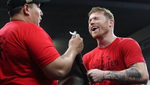 Canelo entrenando con Reynoso