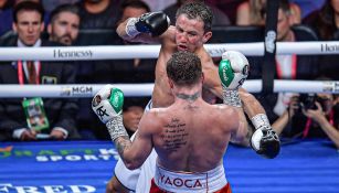 GGG y Canelo durante su pelea