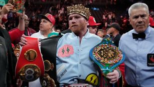 Canelo al término de la pelea