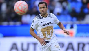 Adrián Aldrete en un partido de Pumas