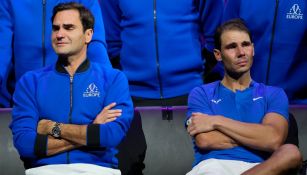 Roger Federer y Rafa Nadal en la Laver Cup 2022