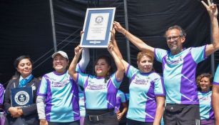 Alcaldesa de Iztapalapa tras imponer el récord mundial