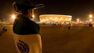 Aficionado mexicano en Qatar