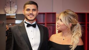 Icardi y Nara en un evento