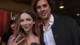 Paty Cantú con Guillermo Ochoa