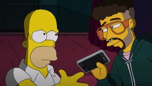 Los Simpson 'predijeron' que Bad Bunny le aventaría el celular a un fan