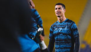 Cristiano Ronaldo en entrenamiento con Al-Nassr